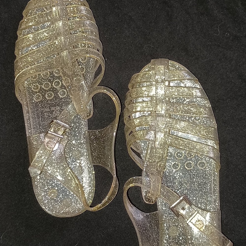 Clear Glitter Jellies